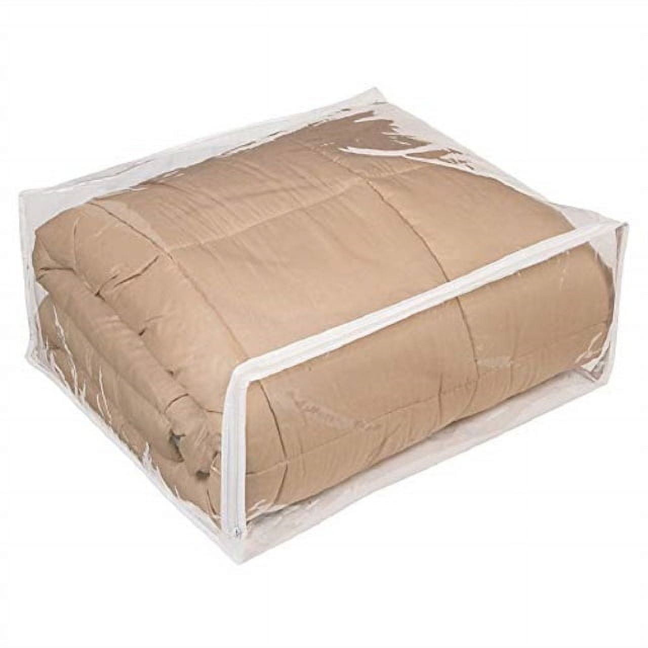 5 Pack Jumbo Vinyl Zippered Storage Bags for Blankets Comforters Bedding 20 x 23 x 6 Walmart