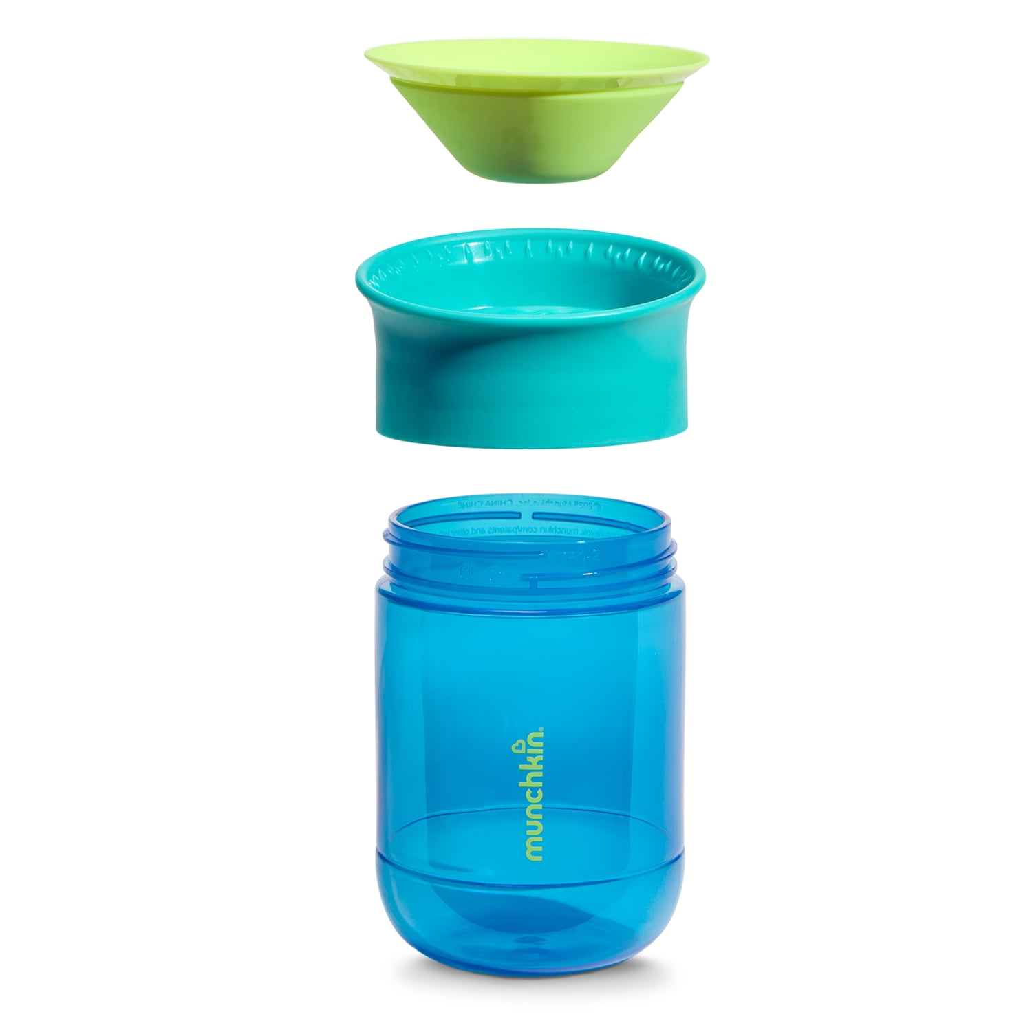 Munchkin Miracle 360 Toddler Sippy Cup, Medium-Flow, Spill-Proof Valve, 10 oz, Dark Blue, Unisex