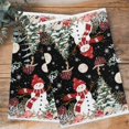 thumbnail image 4 of Black Christmas 1 Pack Kitchen Towel, Water Absorbent Dish Towel, Snowman Xmas Tree Coastal Snowflake Starfish Decorative Hand Towels - Quick Drying Cloth for Cooking Baking, 18x28 Inch, 4 of 8
