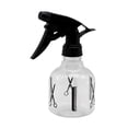 thumbnail image 1 of Botella pulverizadora de agua ajustable de 250 ml para limpieza de plantas y cabello, recargable, de plástico blanco., 1 of 5