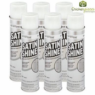 Keystone Poli Acier Inoxydable Satin Brillant Aérosol 16 OZ/1 Lb (6/caisse)