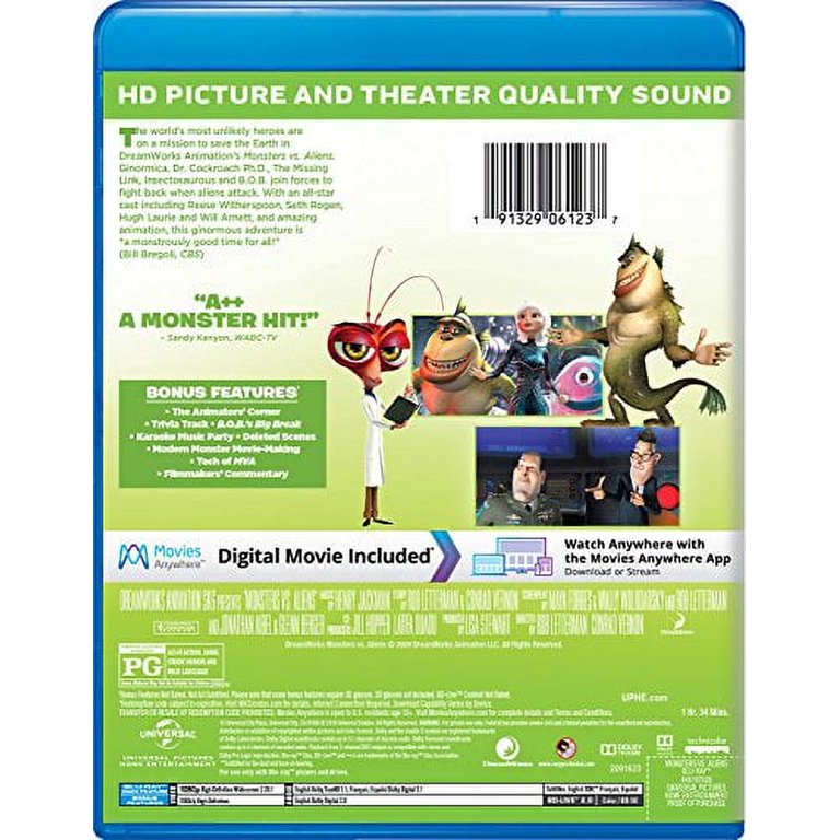 Monsters vs. Aliens (Blu-ray + Digital Copy) 