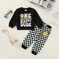 thumbnail image 3 of Younger Tree 1st Birthday Outfit Boy Winter Smile Cool Long Sleeve Sweatshirt Clothes Set Gift for 18-24 Months, 3 of 7