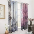 thumbnail image 2 of Eiffel Tower Modern Window for Living Room Curtains for Child Bedroom Kitchen Decor Blinds Drapes, 2 of 7