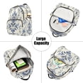 thumbnail image 5 of Boho Tribal Floral Flowers Travel Laptop Backpack Casual Daypack Lightweight Bookbag Compartment for Business, 5 of 7