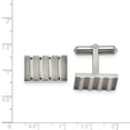 thumbnail image 2 of Titanium Polished and Brushed Stripes Cuff Links, 2 of 6