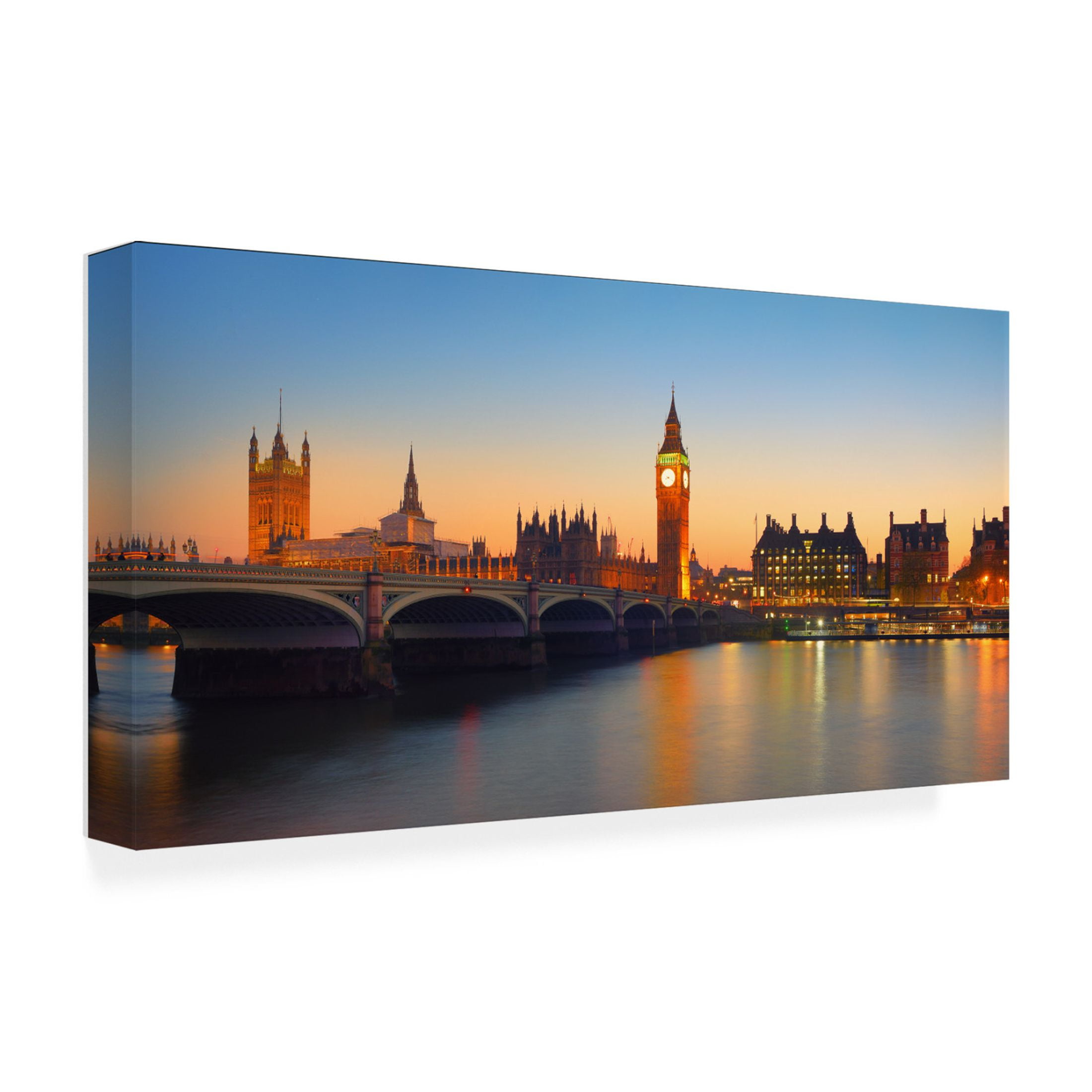 Trademark Fine Art Paulo Dias London by Night Canvas Wall Art