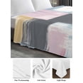 thumbnail image 6 of Abstract Colorful King Size Flat Sheet, Wrinkleproof & Fadeproof Cooling Flat Bed Sheet Only, Modern Geometric Grunge Art Ombre Breathable Soft Bedding Top Sheets 105 x 98 Inches, 6 of 8