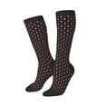 thumbnail image 2 of Bingfone Compression Socks For Women And Men Long Socks For Running Athletic Cycling Nurse-Red And White Polka Dots, 2 of 9