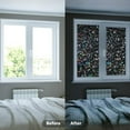 thumbnail image 3 of EIGTHTAIL 17.72” x 78.74” 3D Black Rainbow Sun Blocking Decorative Window Film, 3 of 7