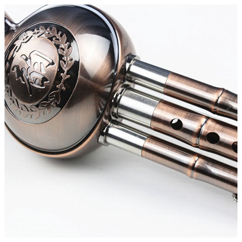 Professional Hulusi, with carrying box B-flat key, Hulusi gourd cucurbit flute for beginners, traditional Chinese instrument, musical self-study