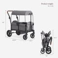 thumbnail image 4 of Evolur TrailBlazer Wagon Stroller, Gray, 4 of 12