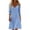 *2-Light Blue, variant on VBVC Women's Cotton-Linen Maxi Dress,Flowy Short Sleeve Dress for Women,Ladies Breathable Boho Dress with Pockets,Brown,S-2XL