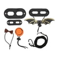 thumbnail image 1 of Juego de arnés con correa para lagarto, sombrero ajustable y pajarita, cuerda de lagarto con ala para mascotas pequeñas, reptil, naranja, 1 of 5