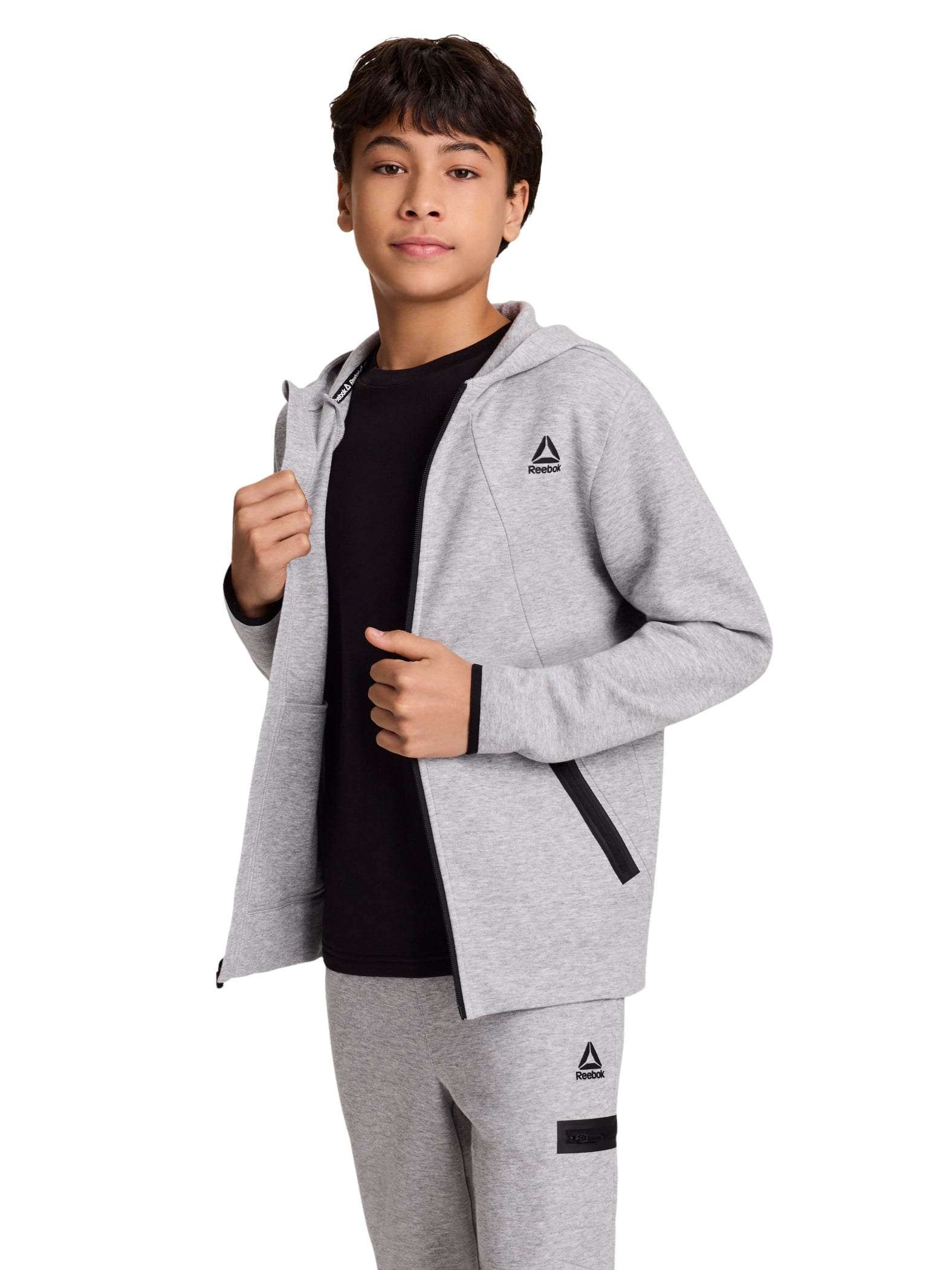 Reebok Boy's Momentum Full-Zip Hoodie, Sizes 4-18
