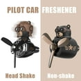 thumbnail image 2 of Rotating airplane pilot bear car air fresheners accessories interior decorations fan vent clips perfume fragrance diffuser aroma, 2 of 10