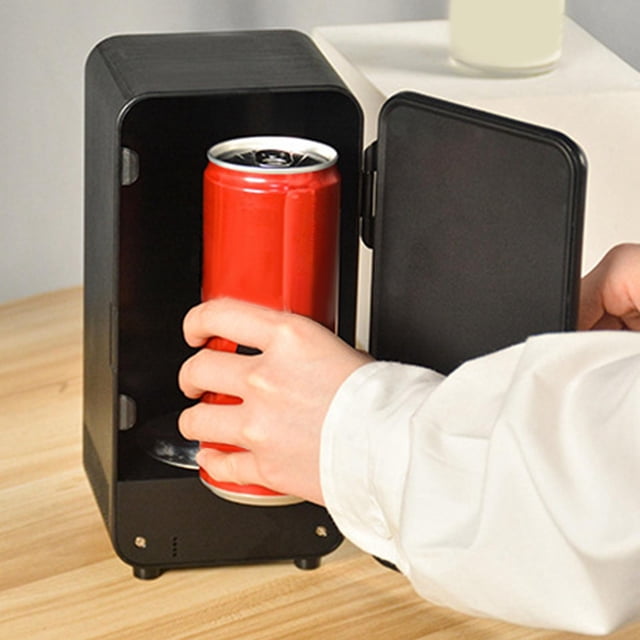 Mini refrigerador USB, refrigerador pequeño, refrigerador de maquillaje para el atención de de belleza, para dormitorio, coche, CUTICAT Mini nevera