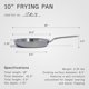 thumbnail image 4 of Stainless Steel 5 Ply Stainless Clad Professional Frying Pan Crafted in Italy Induction Compatible 10-Inch, 4 of 5