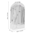 thumbnail image 3 of Ropa Translúcida Cubierta protectora a prueba de polvo Armario Colgando Bolsa de almacenamiento Organizador de prendas de vestir para vestido de abrigo Windcoat(60*90*30cm) Amonsee No, 3 of 5