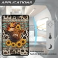 thumbnail image 5 of Psesaysky Highland Cattle Cowboy RV Door Window Shade for Total UV Protection, Sunflower Half-Fold Design Window Sunshade Blinds for Camper Windows Travel Trailer Camping Accessories 17.3" x 26", 5 of 7