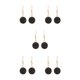 thumbnail image 2 of Sonducket 1 par de pendientes colgantes chapados en Drusy, accesorios de joyería colgantes redondos, suministro a juego de ropa, regalos Type2 NO2, 2 of 6