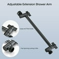thumbnail image 5 of Shower Head, 10 Inch High Pressure Rainfall Shower Head/Handheld Shower Combo with 11 Inch Extension Arm, 6 Settings Adjustable Anti-leak Shower Head with Holder/Hose, Height/Angle Adjustable, 5 of 6