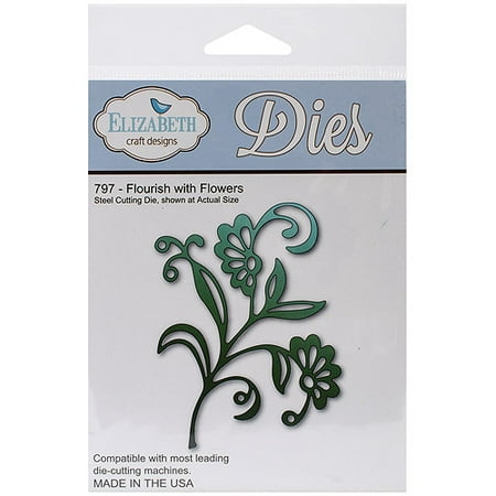 Elizabeth Craft Metal Die-Flourish With Flowers