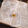 thumbnail image 4 of Bookmarks, Transparent Dried Flower Bookmarks, DIY Bookmarks Craft Set with 20Pcs Pressed Flowers, 20Pcs Clear Glassware Stickers (E), 4 of 6