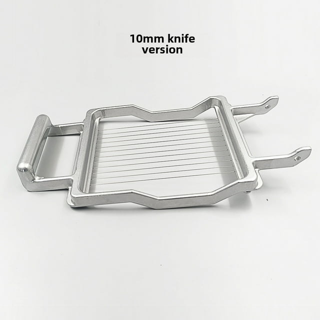 Commercial-Grade 304 Stainless Steel Manual Slicer for Cheese & Bread - 10mm Blade, Precise Thickness Control, Rust-Resistant, Compact & Portable - Ideal for Restaurants, Delis, Bakeries, Camping &
