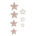 thumbnail image 3 of Inteprter 7 piezas de decoraciones de estrellas colgantes de estrellas colgantes huecos adornos decorativos para festival de actividades, plata Kits de decoración para fiestas champán, 3 of 6