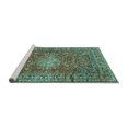 thumbnail image 2 of Ahgly Company Machine Washable Indoor Rectangle Persian Turquoise Blue Traditional Area Rugs, 2' x 4', 2 of 4