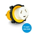 thumbnail image 3 of Camco PowerGrip Camper/RV Locking Adapter | 30-Amp to 50-Amp, 50-Amp Locking Plug (55643), 3 of 9