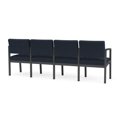 thumbnail image 5 of Fauteuil de Réception en Acier Lenox pour Salle d'Attente 4 Places / Acier Charbon / Bleu, 5 of 5