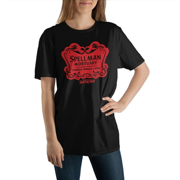 Chilling Adventures of Sabrina Spellman Mortuary Crew Neck Short Sleeve T shirt-3XL