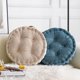 thumbnail image 4 of Nvzi Diamond Pattern Chair Pads with Handle Soft Comfy Velvet Seat Chair Cushion for Dining Chairs, Office Chairs, Hardwood Floors (Blue,Diameter 16), 4 of 5