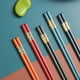 thumbnail image 5 of 5 pares de palillos reutilizables, juego de palillos de fibra de vidrio, palillos chinos para alimentos, antideslizantes, fáciles de usar, 5 of 6