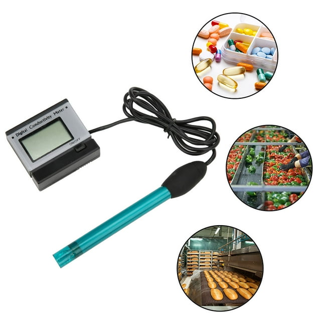 Water Quality Tester, Electrical Conductivity EC Meter Digital Water Quality Monitor, For Laboratories Aquariums US Plug 110V,EU Plug 220V,UK Plug 220V