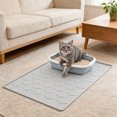 thumbnail image 4 of Lksixu Pet Supplies Silicone Cats Litter Collection Mat 34x22 In Washable Spatter Proof Waterproof And Foolproof To Clean for Small Dogs and Cats, 4 of 7