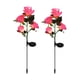 thumbnail image 2 of Lámpara Solar De Plástico Con Forma De Rosa Simulada 2 luces solares rosas de plástico rosa para decoración de jardín, impermeables, para exteriores y caminos. Rkxzt, 2 of 8