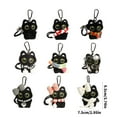 thumbnail image 3 of Elegant Charm Black Cats Stuffed Keychain Great for Adding a Touch of Cuteness to Any Bag Decoration Daily Use, 3 of 5