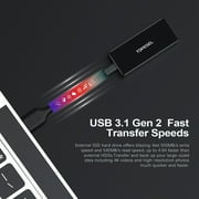 250G External SSD USB-C 3.1 Mini SSD Solid State Drive Hard Drive
