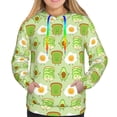 thumbnail image 4 of Hoodies for Women - Avocado And Toast Comfrt Colour Drawstring Women'S Fashion Hoodies & Sweatshirts, Fall Outfits Clothes for Women 2024 Pullover with Kangaroo Pocket, 4 of 7