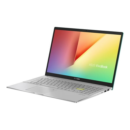 Asus VivoBook S15 15.6" Full HD Laptop, Intel Core i5 i5-1135G7, 8GB RAM, 512GB SSD, Windows 10 Home, Gaia Green/Transparent Silver, S533EA-DH51-GN