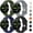 Black+Navy Blue+Grey+Green, variant on Bands for Google Pixel Watch 3 41mm Band/Google Pixel Watch 2/1 Band Women Men, 4 PACK Soft Silicone Waterproof Sport Straps Replacement Wristbands