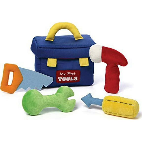 Baby GUND My First Toolbox Stuffed Plush Playset, 5 pieces