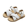 thumbnail image 1 of Toddler Girl's Casual Open Toe Princess Flat Summer Sandals (6-12M), 1 of 5