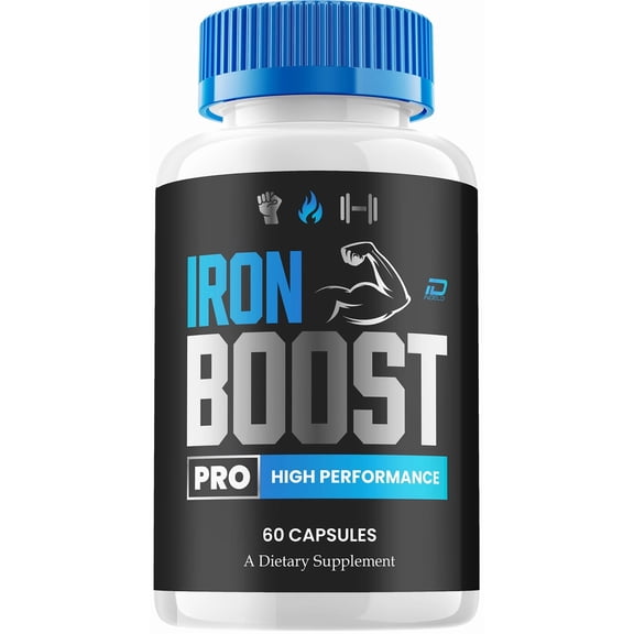 Iron Boost Pro for Men Capsules – IronBoost Pro Vitamin Complex, Energy, 1 Pack, 60 Capsules