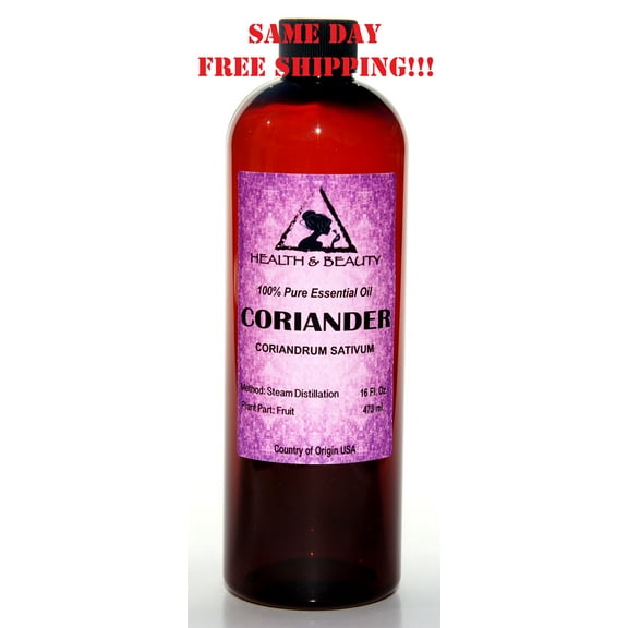 CORIANDER ESSENTIAL OIL AROMATHERAPY 100% PURE NATURAL 16 OZ