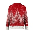 thumbnail image 5 of Women'S Christmas Sweater Cute Fun Christmas Sweater Fall And Winter Long Sleeve Knitted Sweater for Fall and Winter, Festive and Cozy, Great as Christmas Sweaters for Women ,Vermilion,M, 5 of 7