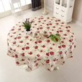 thumbnail image 2 of MesaSe Waterproof Vinyl Tablecloth  Round Table Cloth  Wipeable Table Cover for Kitchen and Dining Room (Rose  72” Round), 2 of 6